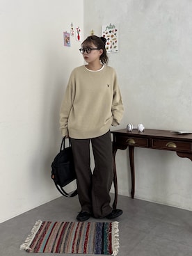 「アイテム（その他アウター）」を使った、FUKAさん（レディース・157cm・20代）の冬コーディネート