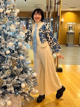 「アイテム（ネクタイ）」を使った、sstokimekiさん（レディース・160cm）の冬コーディネート