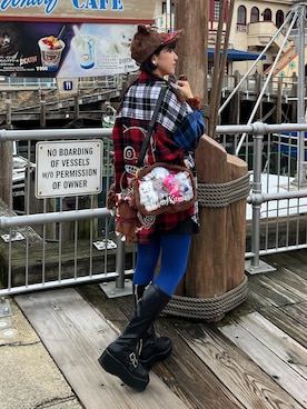 「アイテム（エコバッグ/サブバッグ）」を使った、sstokimekiさん（レディース・160cm）の秋コーディネート