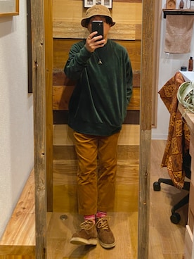 「marka（マーカ）のアイテム（スウェット）」を使った、Ron  さん（メンズ・167cm）の秋コーディネート