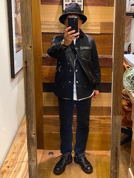 「JUNYA WATANABE MAN（ジュンヤワタナベマン）のアイテム（その他アウター）」を使った、Ron  さん（メンズ・167cm）の秋コーディネート