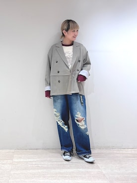 ふしみさん(レディース・159cm)の冬コーディネート