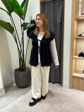 「ORiental TRaffic（オリエンタルトラフィック）のアイテム（ローファー）」を使った、りささん（レディース・160cm）の秋コーディネート
