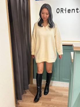 「31 Sons de mode（トランテアン　ソン　ドゥ　モード）のアイテム」を使った、りささん（レディース・160cm）の冬コーディネート