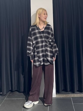 「アイテム（スウェットパンツ）」を使った、みはるんさん（レディース・160cm・20代）の秋コーディネート