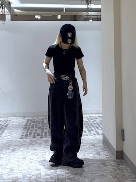 「PAGEBOY（ページボーイ）のアイテム（キャップ）」を使った、みはるんさん（レディース・160cm）の春コーディネート