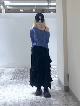 「PAGEBOY（ページボーイ）のアイテム（キャップ）」を使った、みはるんさん（レディース・160cm）の春コーディネート