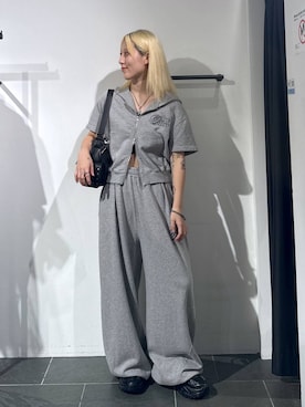 「アイテム（スウェットパンツ）」を使った、みはるんさん（レディース・160cm）の夏コーディネート