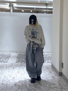 「PAGEBOY（ページボーイ）のアイテム（帽子）」を使った、みはるんさん（レディース・160cm）の春コーディネート