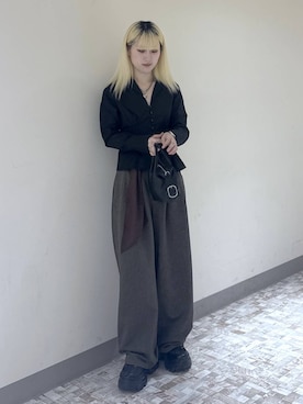 「PAGEBOY（ページボーイ）のハートマンテルネックレス3（ネックレス）」を使った、みはるんさん（レディース・160cm）の秋コーディネート