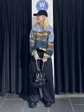 「PAGEBOY（ページボーイ）のサイドタックルーズウラケパンツ/イージーパンツ【4color・2size】（スウェットパンツ）」を使った、みはるんさん（レディース・160cm）の秋コーディネート