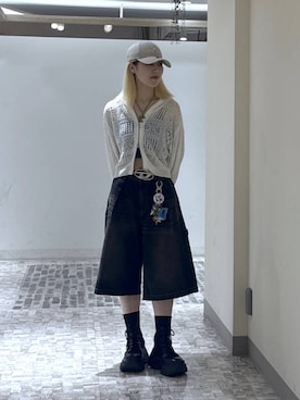 「PBLIM（ページボーイリム）のアイテム」を使った、みはるんさん（レディース・160cm）の春コーディネート