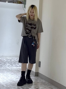 「PBLIM（ページボーイリム）のアイテム」を使った、みはるんさん（レディース・160cm）の夏コーディネート