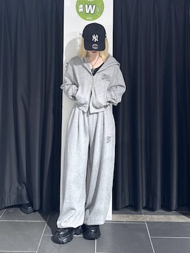 「PBLIM（ページボーイリム）のアイテム（スウェットパンツ）」を使った、みはるんさん（レディース・160cm）の秋コーディネート