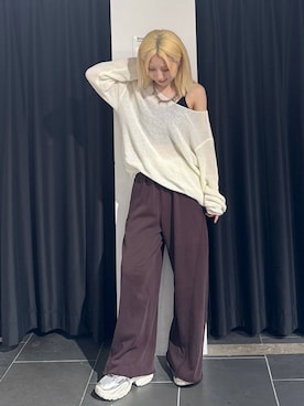 「アイテム（スウェットパンツ）」を使った、みはるんさん（レディース・160cm・20代）の夏コーディネート