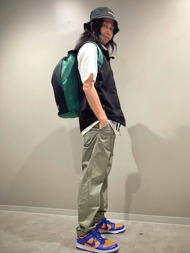 「アイテム（ベスト）」を使った、ebhibiyaさん（メンズ・167cm）の夏コーディネート