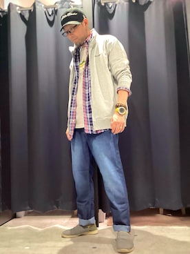 「Eddie Bauer（エディーバウアー）のアイテム」を使った、ebhibiyaさん（メンズ・173cm）の春コーディネート