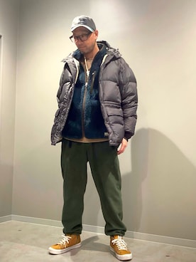 「アイテム（ベスト）」を使った、ebhibiyaさん（メンズ・173cm）の冬コーディネート