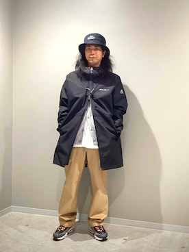 「アイテム（トレンチコート）」を使った、ebhibiyaさん（メンズ・167cm）の秋コーディネート