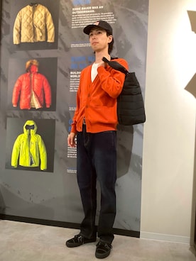 「Eddie Bauer（エディーバウアー）のアイテム」を使った、ebhibiyaさん（メンズ・177cm）の秋コーディネート