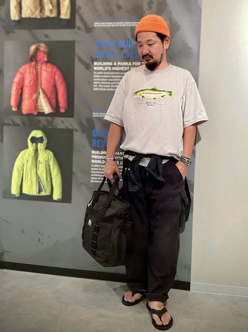 フィッシュ プリント Tシャツ（Tシャツ/カットソー）｜Eddie Bauer