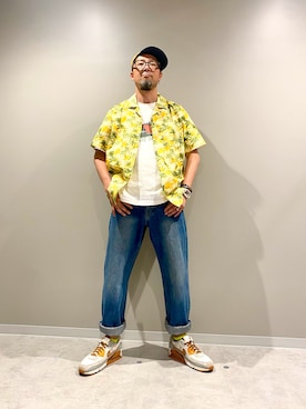 「Eddie Bauer（エディーバウアー）のアイテム」を使った、ebhibiyaさん（メンズ・173cm）の夏コーディネート