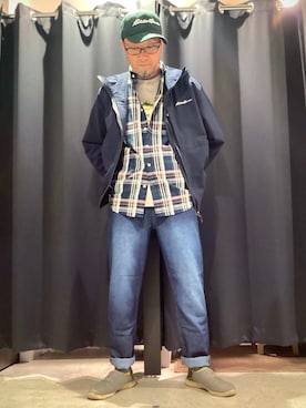 「Eddie Bauer（エディーバウアー）のアイテム」を使った、ebhibiyaさん（メンズ・173cm）の春コーディネート