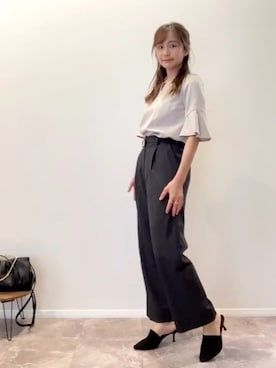 「アイテム（スーツセット）」を使った、yuuiさん（レディース・152cm）の秋コーディネート