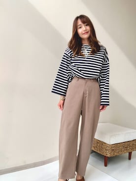 「nissen（ニッセン）のアイテム」を使った、yuuiさん（レディース・152cm）の秋コーディネート