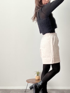 「nissen（ニッセン）のアイテム」を使った、yuuiさん（レディース・152cm）の冬コーディネート