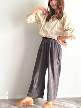 「nissen（ニッセン）のアイテム」を使った、yuuiさん（レディース・152cm）の秋コーディネート