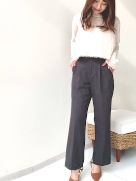 「nissen（ニッセン）のアイテム」を使った、yuuiさん（レディース・152cm）の秋コーディネート