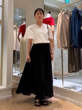「grace grace （グラスグラス）のアイテム」を使った、onoさん（レディース・157cm）の夏コーディネート