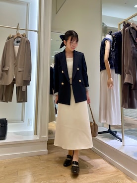「アイテム（タンクトップ）」を使った、onoさん（レディース・157cm）の秋コーディネート