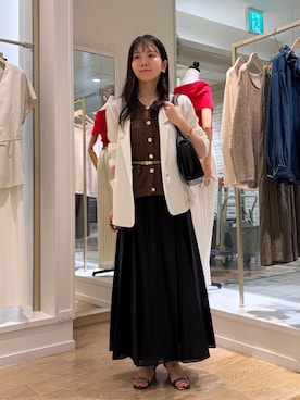「grace grace （グラスグラス）のアイテム」を使った、onoさん（レディース・157cm）の夏コーディネート