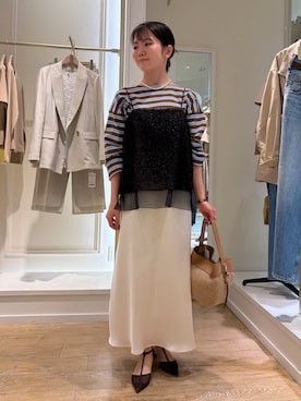 「LORISTELLA（ロリステッラ）のアイテム」を使った、onoさん（レディース・157cm）の春コーディネート