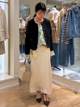 「grace grace （グラスグラス）のアイテム」を使った、onoさん（レディース・157cm）の春コーディネート