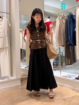 「grace grace （グラスグラス）のアイテム」を使った、onoさん（レディース・157cm）の夏コーディネート