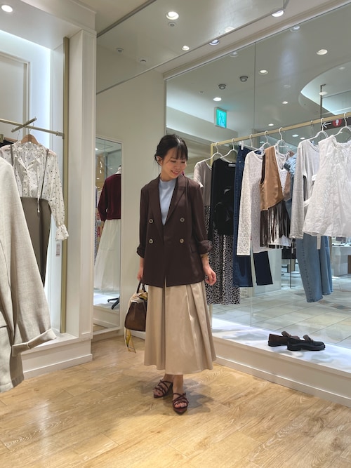 セール】ウォッシャブルボイルシアーダブルジャケット（テーラード