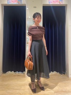 「アイテム（スカート）」を使った、onoさん（レディース・157cm）の夏コーディネート