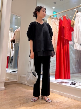 「The Bagmati（ザバグマティ）のアイテム」を使った、onoさん（レディース・157cm）の春コーディネート