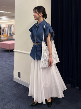 「Rie Miller（リエミラー）のアイテム」を使った、onoさん（レディース・157cm）の春コーディネート