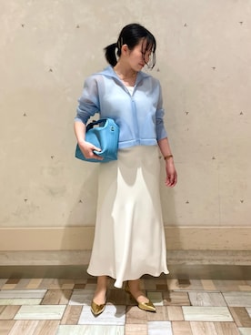 「NOLLEY’S Sophi（ノーリーズソフィ）のアイテム」を使った、onoさん（骨格ストレート・レディース・157cm）の春コーディネート
