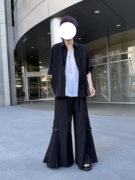 「Ellno Loset（エルノロゼット）のアイテム（シャツ/ブラウス）」を使った、継さん（メンズ・176cm）の春コーディネート