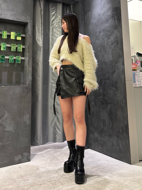 グロスミックスショートニット