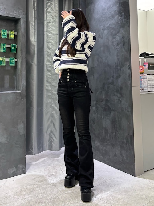 スキッパーワイドシャギーニット