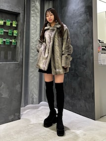 ミディフェイクファーコート｜エモダ（EMODA）公式通販｜RUNWAY