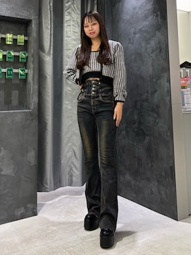 山下綾子さん(レディース・160cm)の秋コーディネート