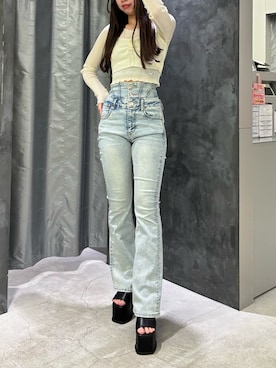 山下綾子さん(レディース・160cm)の春コーディネート