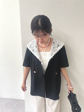 「アイテム（アクセサリー）」を使った、nozomiiisaka123さん（レディース・154cm）の春コーディネート